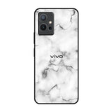 Satin White Marble IQOO Z6 5G Glass Back Cover Online