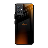 Orange Black Fusion IQOO Z6 5G Glass Back Cover Online