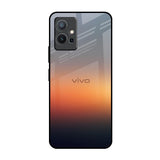 Aesthetic Orange IQOO Z6 5G Glass Back Cover Online