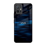 Blue Rough Abstract IQOO Z6 5G Glass Back Cover Online