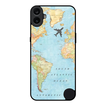 Travel Map Nothing CMF Phone 1 Glass Back Cover Online