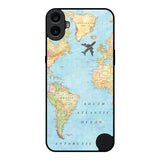 Travel Map Nothing CMF Phone 1 Glass Back Cover Online