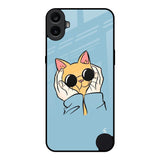 Adorable Cute Kitty Nothing CMF Phone 1 Glass Back Cover Online