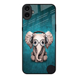 Adorable Baby Elephant Nothing CMF Phone 1 Glass Back Cover Online