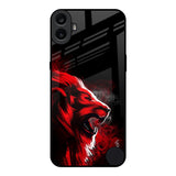 Red Angry Lion Nothing CMF Phone 1 Glass Back Cover Online