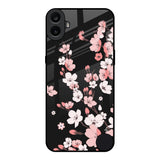 Black Cherry Blossom Nothing CMF Phone 1 Glass Back Cover Online
