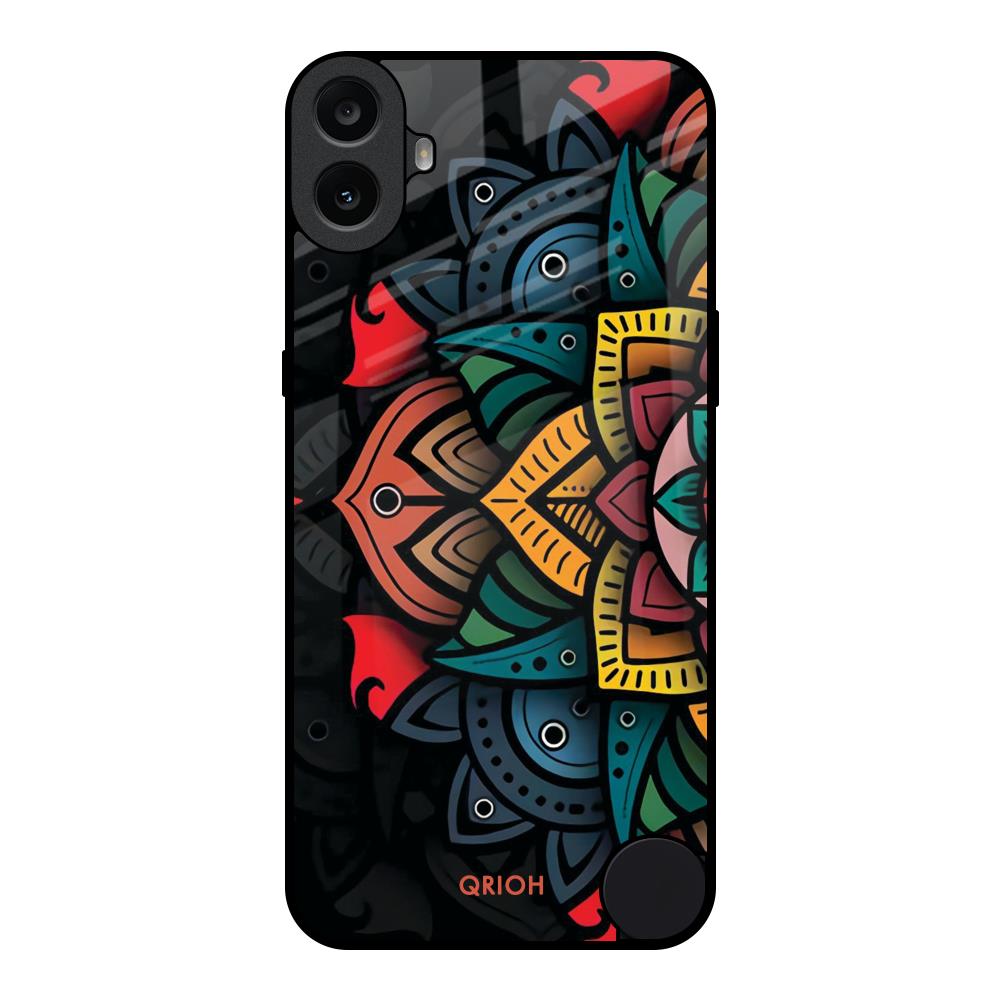 Retro Gorgeous Flower Nothing CMF Phone 1 Glass Back Cover Online