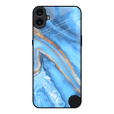 Vibrant Blue Marble Nothing CMF Phone 1 Glass Back Cover Online