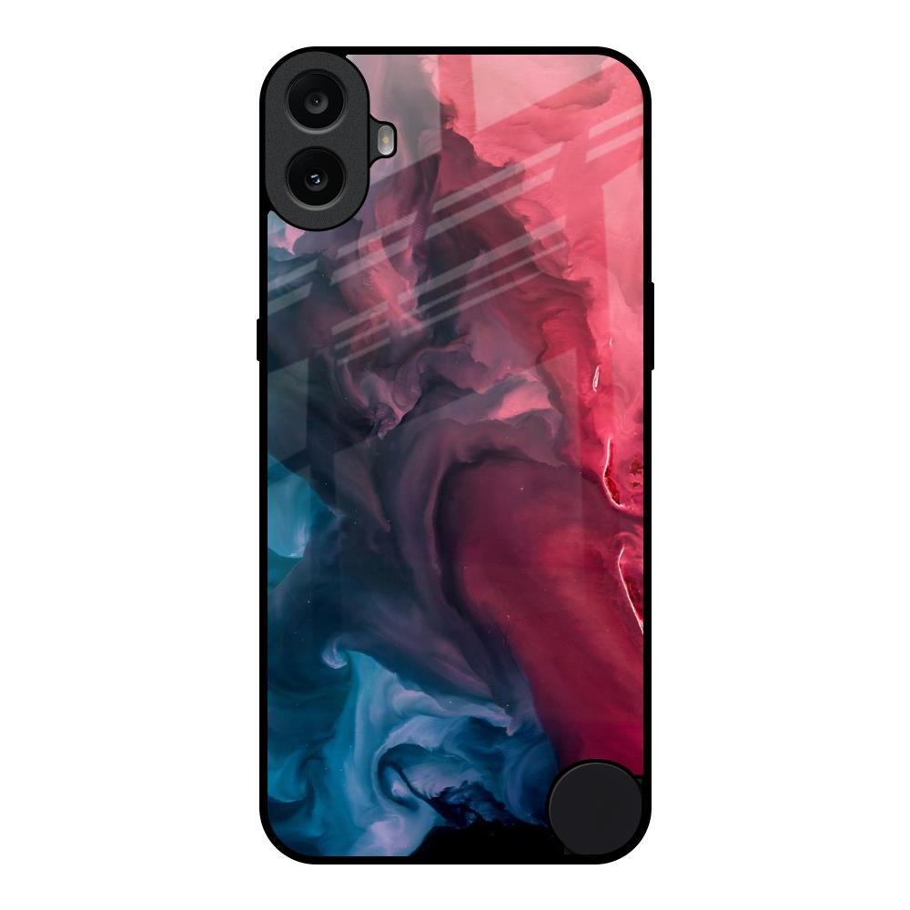 Blue & Red Smoke Nothing CMF Phone 1 Glass Back Cover Online