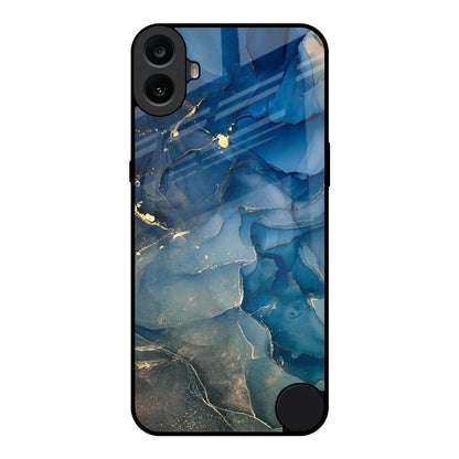 Blue Cool Marble Nothing CMF Phone 1 Glass Back Cover Online