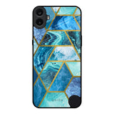 Turquoise Geometrical Marble Nothing CMF Phone 1 Glass Back Cover Online