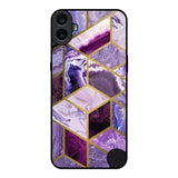 Purple Rhombus Marble Nothing CMF Phone 1 Glass Back Cover Online