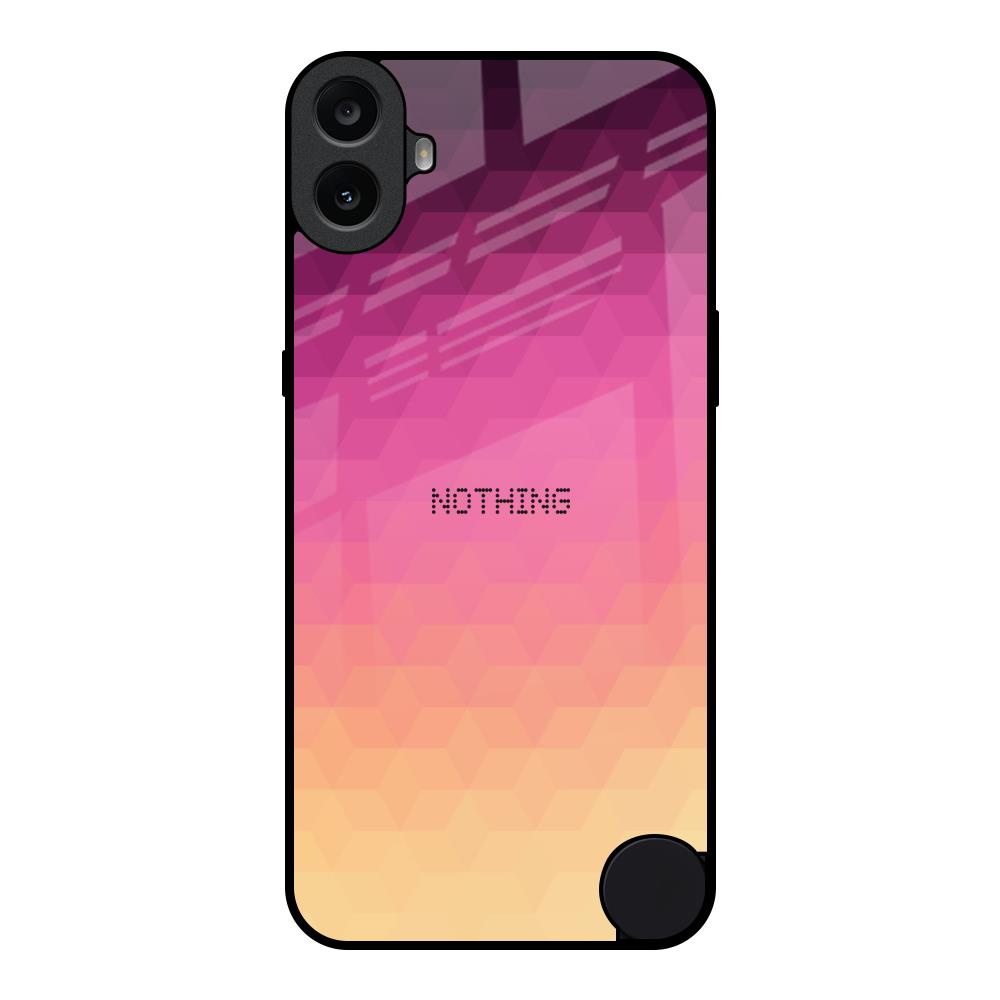 Geometric Pink Diamond Nothing CMF Phone 1 Glass Back Cover Online