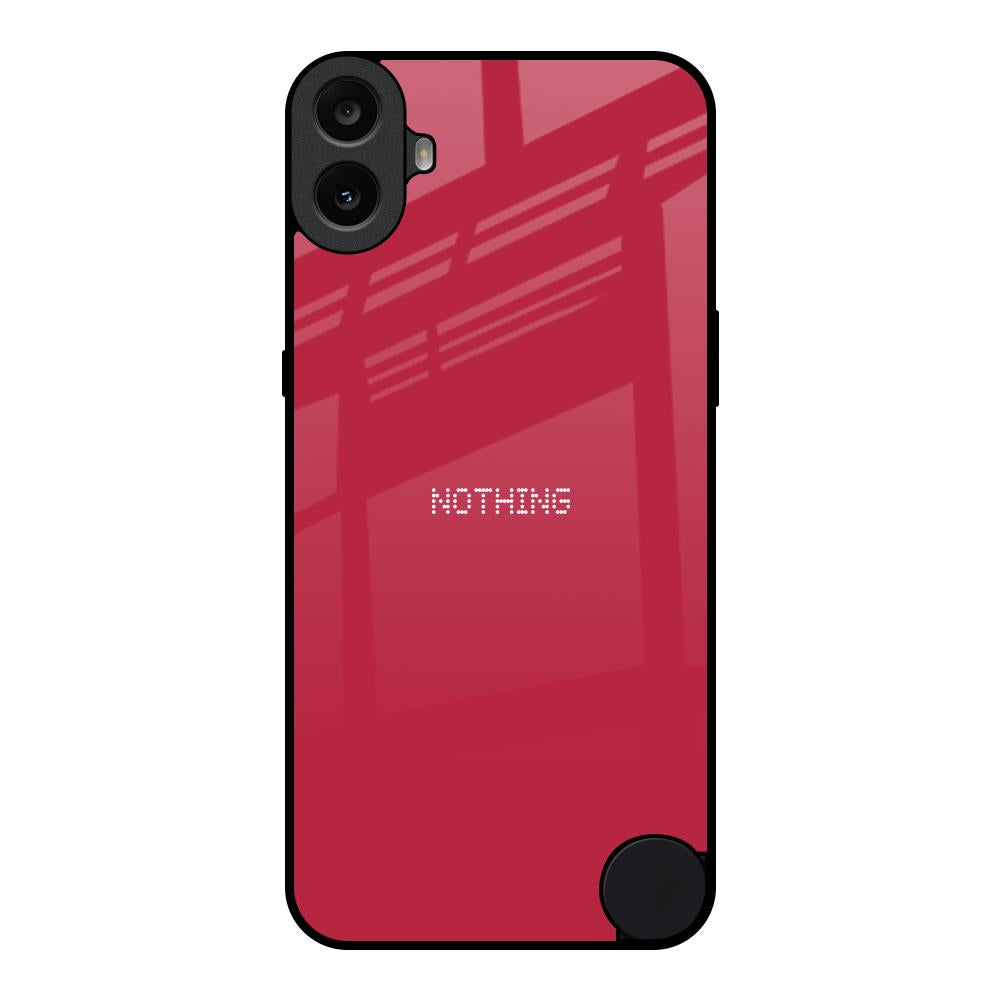Solo Maroon Nothing CMF Phone 1 Glass Back Cover Online
