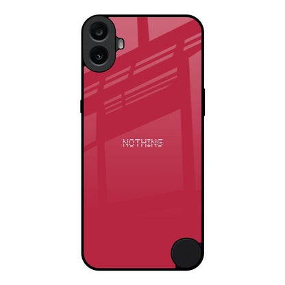 Solo Maroon Nothing CMF Phone 1 Glass Back Cover Online
