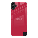 Solo Maroon Nothing CMF Phone 1 Glass Back Cover Online