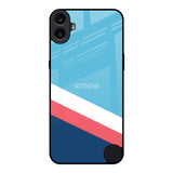 Pink & White Stripes Nothing CMF Phone 1 Glass Back Cover Online