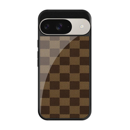 Brown Block Google Pixel 9 Glass Cases & Covers Online