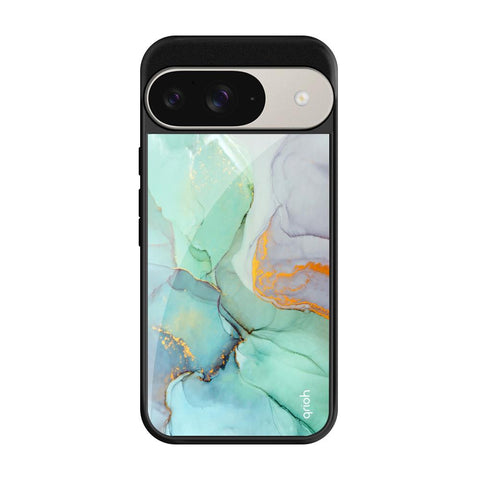 Green Marble Google Pixel 9 Glass Cases & Covers Online