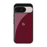 Classic Burgundy Google Pixel 9 Glass Back Cover Online