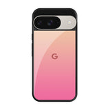 Pastel Pink Gradient Google Pixel 9 Glass Back Cover Online