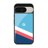 Pink & White Stripes Google Pixel 9 Glass Back Cover Online