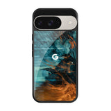 Golden Splash Google Pixel 9 Glass Back Cover Online