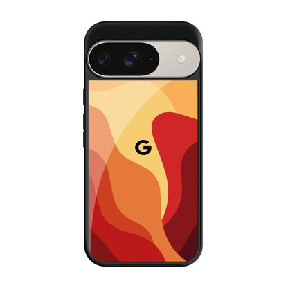 Magma Color Pattern Google Pixel 9 Glass Back Cover Online