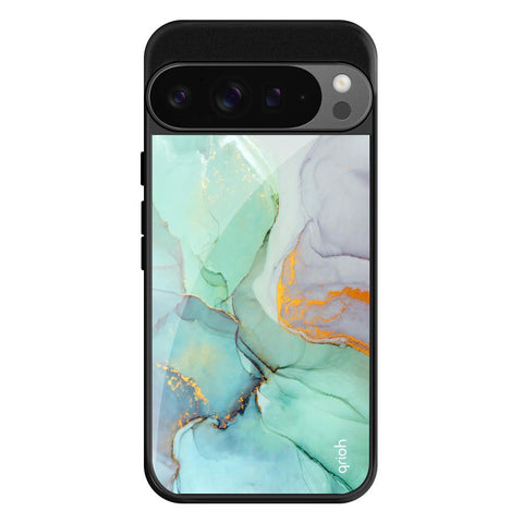 Green Marble Google Pixel 9 Pro XL Glass Cases & Covers Online