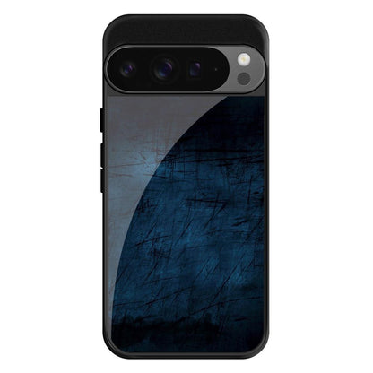 Dark Blue Grungy Google Pixel 9 Pro XL Glass Cases & Covers Online