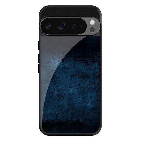 Dark Blue Grungy Google Pixel 9 Pro XL Glass Cases & Covers Online