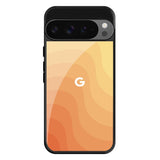 Orange Curve Pattern Google Pixel 9 Pro XL Glass Back Cover Online