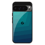 Green Triangle Pattern Google Pixel 9 Pro XL Glass Back Cover Online