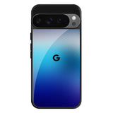 Blue Rhombus Pattern Google Pixel 9 Pro XL Glass Back Cover Online