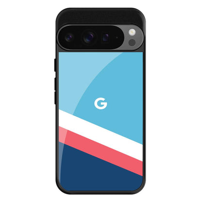 Pink & White Stripes Google Pixel 9 Pro XL Glass Back Cover Online