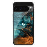 Golden Splash Google Pixel 9 Pro XL Glass Back Cover Online
