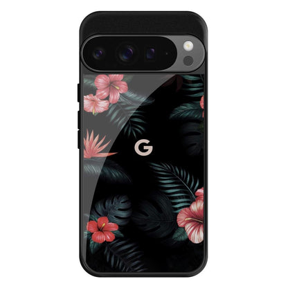 Tropical Art Flower Google Pixel 9 Pro XL Glass Back Cover Online