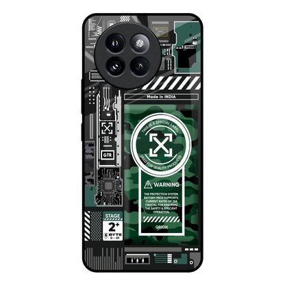 Green Camo Circuit Mi 14 CIVI Glass Back Cover Online