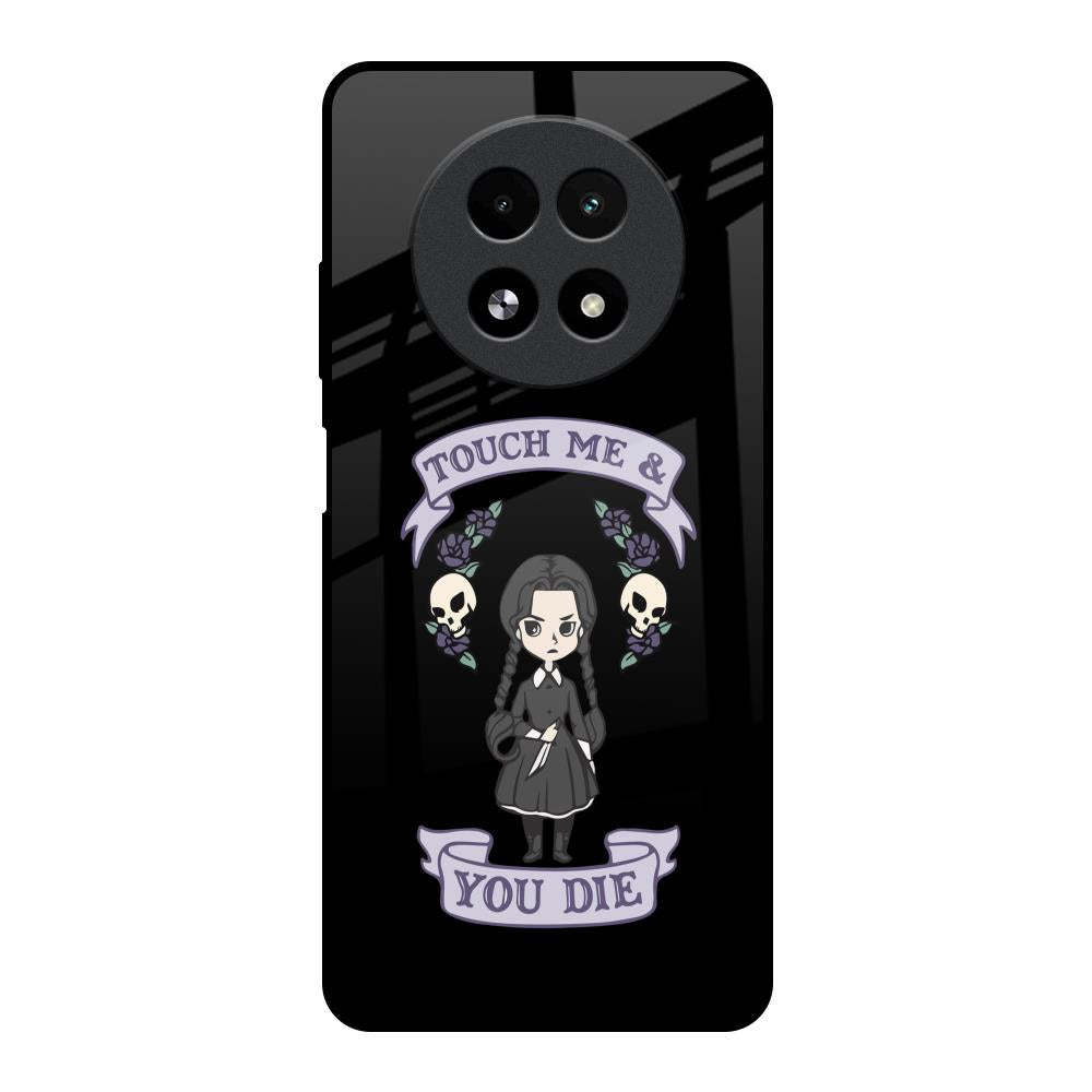 Touch Me & You Die Realme 13 5G Glass Back Cover Online