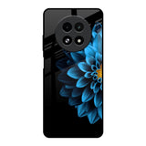 Half Blue Flower Realme 13 5G Glass Back Cover Online