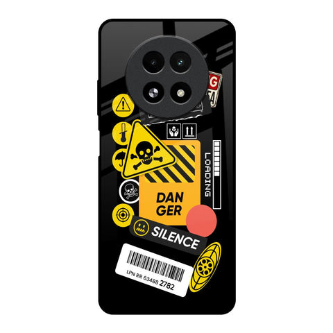 Danger Signs Realme 13 5G Glass Back Cover Online