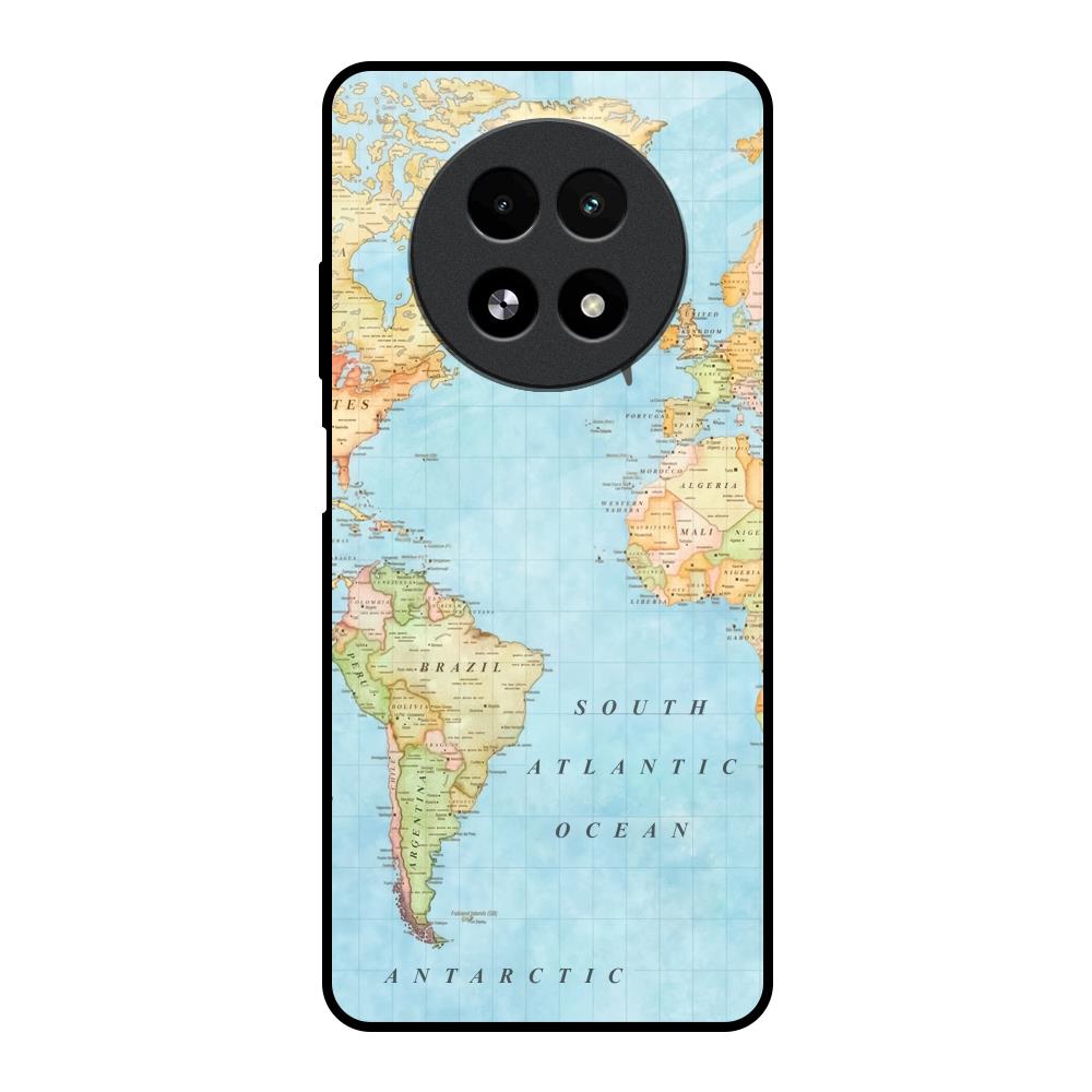 Travel Map Realme 13 5G Glass Back Cover Online