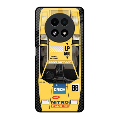 Yellow Racing Car Realme 13 5G Glass Back Cover Online