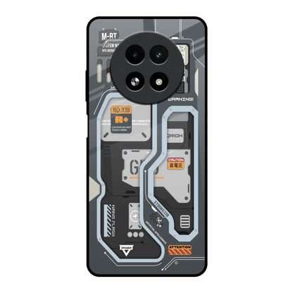 Retro Futuristic Realme 13 5G Glass Back Cover Online