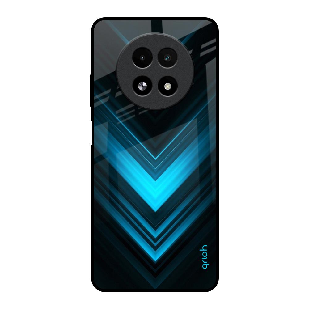 Vertical Blue Arrow Realme 13 5G Glass Back Cover Online