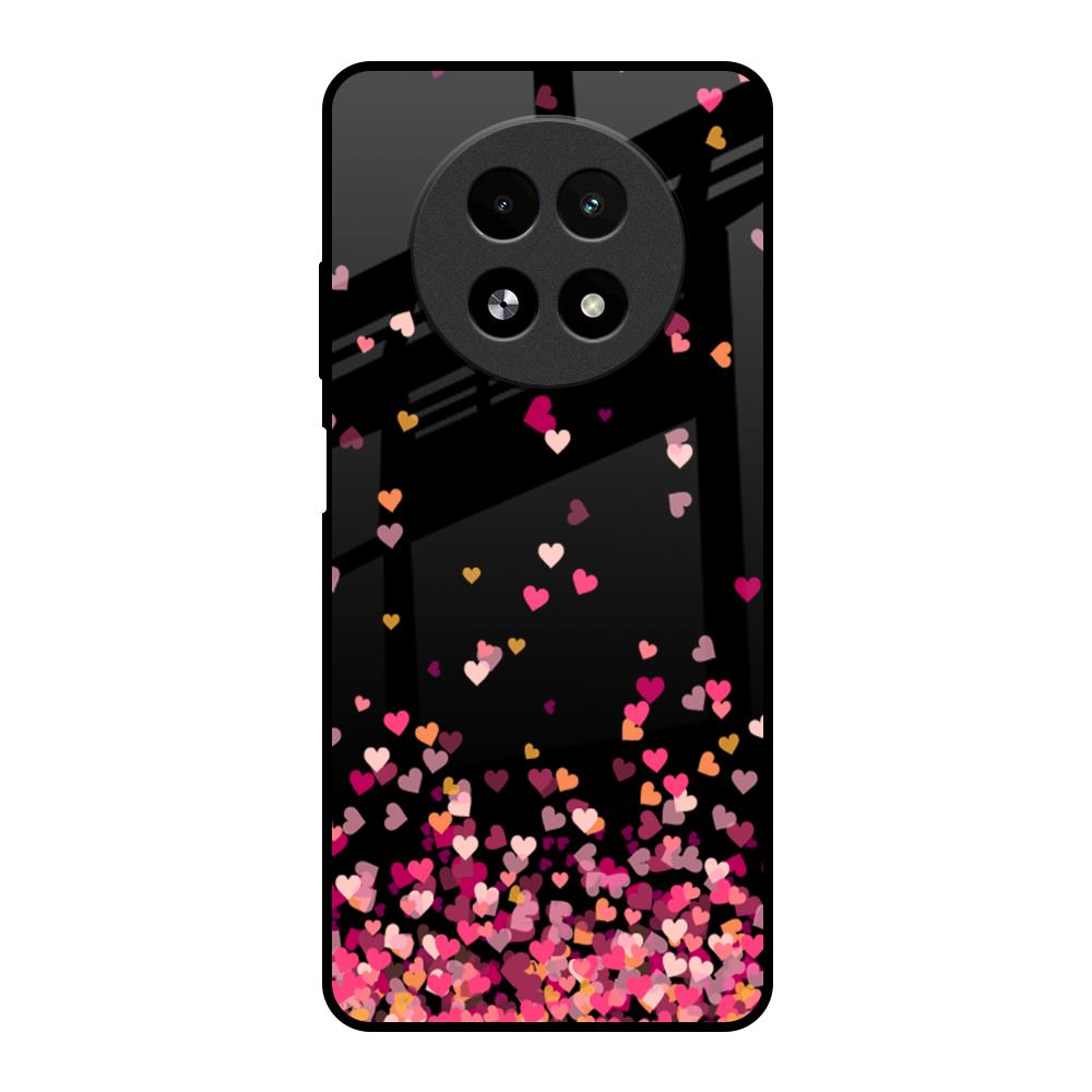 Heart Rain Fall Realme 13 5G Glass Back Cover Online