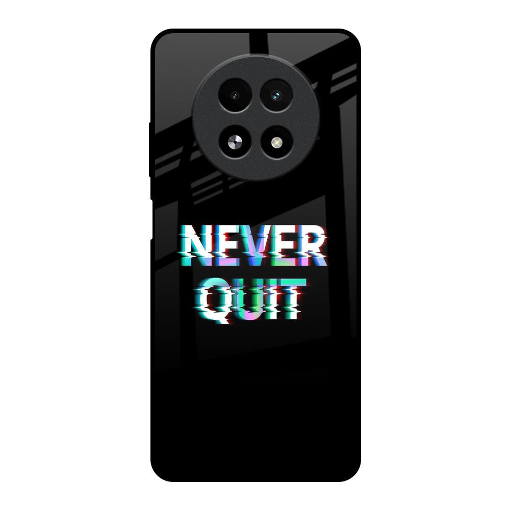 Never Quit Realme 13 5G Glass Back Cover Online