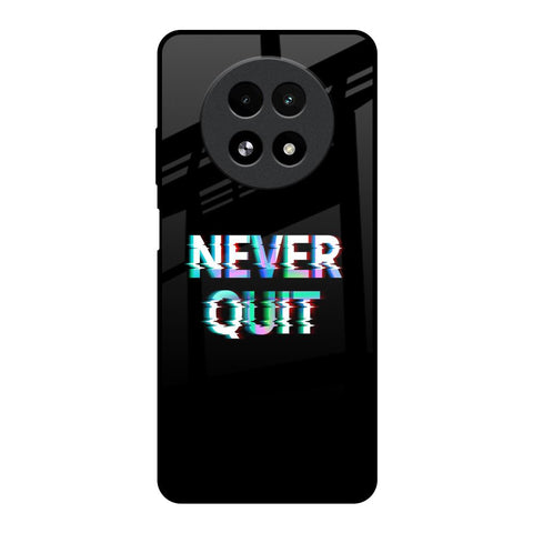 Never Quit Realme 13 5G Glass Back Cover Online