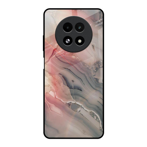 Pink And Grey Marble Realme 13 5G Glass Back Cover Online