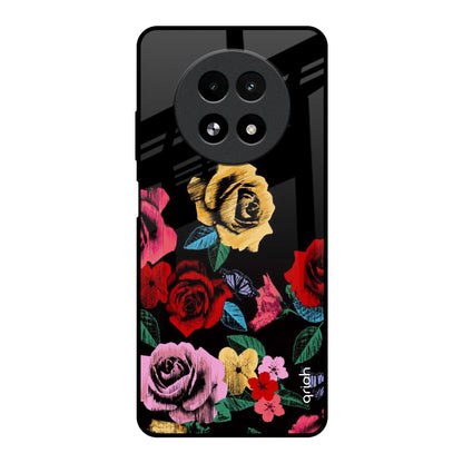 Floral Decorative Realme 13 5G Glass Back Cover Online